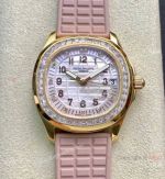 PPF Factory Patek Philippe Lady-Aquanaut Cal.324 Watch Yellow Gold MOP Dial